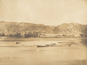 View Taken from the Southeast of Philae - Cherk-el-Hesseh, 1849-50 by Maxime Du Camp