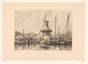 View of Haarlem by Maxime François Antoine Lalanne