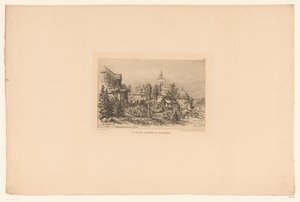 View of Trocadero by Maxime François Antoine Lalanne
