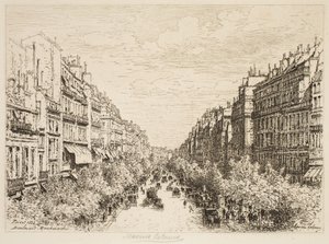 Boulevard Montmartre, Paris by Maxime Lalanne