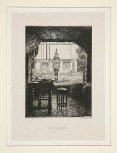The Lookout, Plate 10 from the Suite Chez Victor Hugo by Maxime Lalanne
