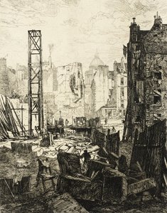 Construction of Boulevard Saint-Germain by Maxime Lalanne