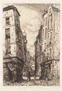Rue des Marmousets (Old Paris) by Maxime Lalanne