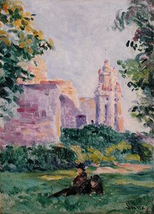 Resting in the Grass by Maximilien Luce