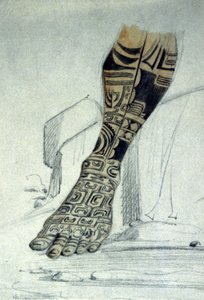 Maori Foot Tattoo