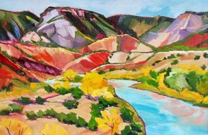 Vibrant Canyon River