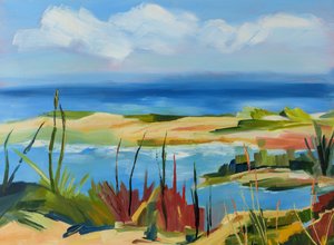 Vibrant Coastal Landscape by Maxine Shore