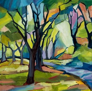 Vibrant Forest Path