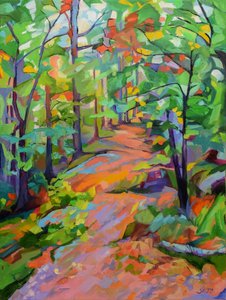 Vibrant Forest Path