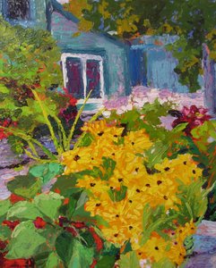 Vibrant Garden Cottage by Maxine Shore