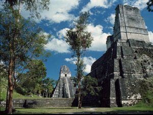 Tikal temple II or temple of the masks