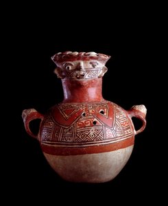 Precolombian art, Maya civilization, postclassical period: zoomorphic burial urn of clay. From Mixco Viejo, Chimaltenango, Guatemala by Mayan Mayan