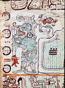 The Madrid codex or codex tro cortesianus, deals with horoscope and astrological tables, reports in Spain by Hernan Cortes (1485-1547). Painted miniatures