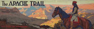 The Apache Trail via the Southern Pacific by Maynard Dixon