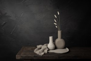 Minimalist Vases and Grass by Mayra Pama