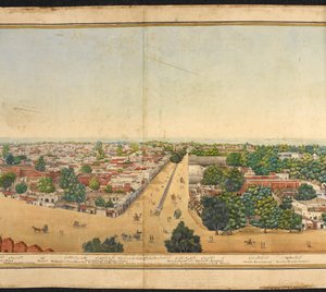 Section of a panorama of Delhi