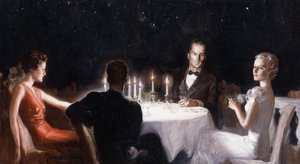 Dinner Under the Stars by McClelland Barclay