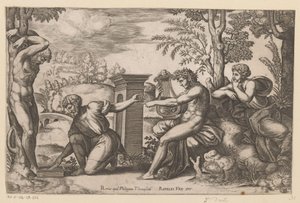 Apollo and Marsyas by Meester van de Dobbelsteen
