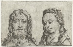 The Heads of Christ and Mary