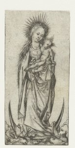 Madonna on the Crescent Moon by Meester van het Amsterdamse Kabinet