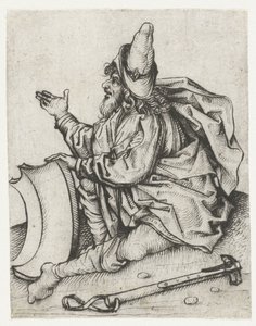 Roma Man with Beard and Blank Coat of Arms