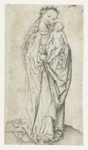 Standing Madonna and Child with Apple by Meester van het Amsterdamse Kabinet