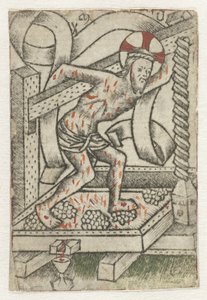 Christ in the Winepress by Meester van het Martyrium der Tienduizend
