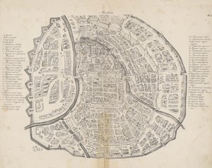 Map of Moscow. From: Augustin von Meyerberg and his travel to Russia by Meierberg