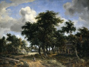 Village Street under Trees