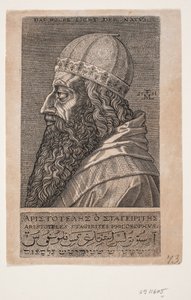 Aristotle, half-length portrait, profile toward the left