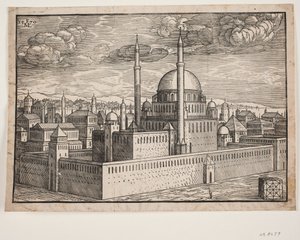 Probably the Selim I Mosque by Melchior Lorck