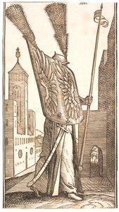 Standing Soldier with a Shield Decorated with Eagles