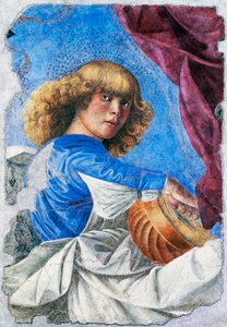 Angel playing lute (detail)