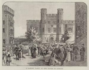 A Garden Party at the Tower of London by Melton Prior