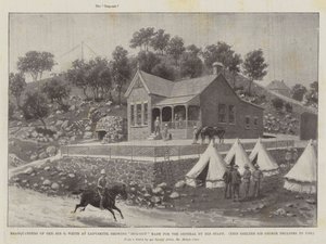 Headquarters of General Sir G White at Ladysmith, Showing Dug-Out Made for the General by His Staff by Melton Prior