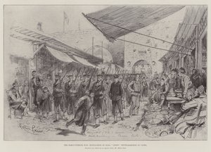 The Graeco-Turkish War, Bluejackets of HMS Anson Route-Marching in Canea by Melton Prior