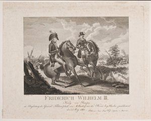 Frederick William II of Prussia and Field Marshal Möllendorf