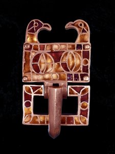 Jewel Decorated with Bird Heads (France) by Merovingian Merovingian