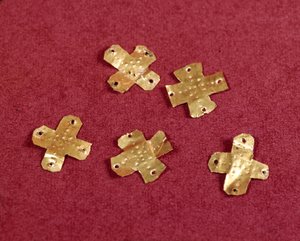 Merovingian Art: Small Crosses in Gold
