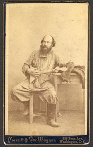 Portrait of Unidentified Man with Balalaika by Merritt and Van Wagner