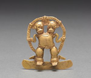 Double-Headed Figure Pendant