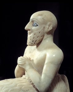 Art Mesopotamia: Statue of Intendant Ebih-il by Mesopotamian