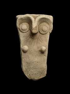 Handle from a jar worked as a mother goddess, Early Dynastic III