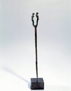 Pin with a Head Decorated with Two Characters by Mesopotamian Mesopotamian