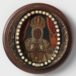 Black Madonna, anonymous by Mexican School