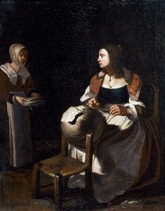The pillow-lace maker