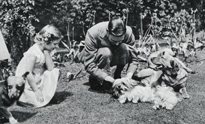 King George VI and Princess Margaret Rose by Michael Chance