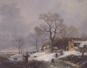 Dutch Winter Scene by Michael Matthews