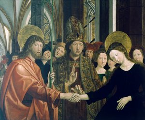 Marriage of the Virgin by Michael Pacher