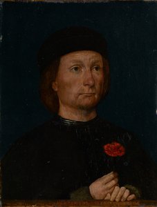 Portrait of a Man with a Pink